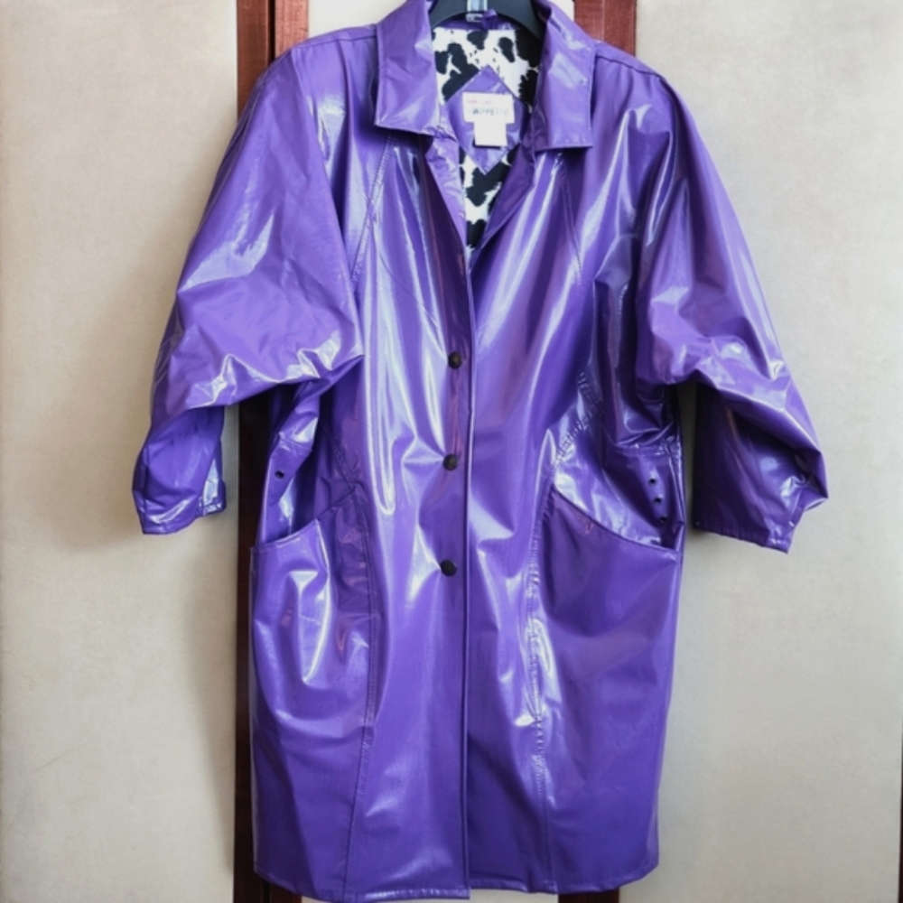 Wippett Purple Vinyl Coat  M